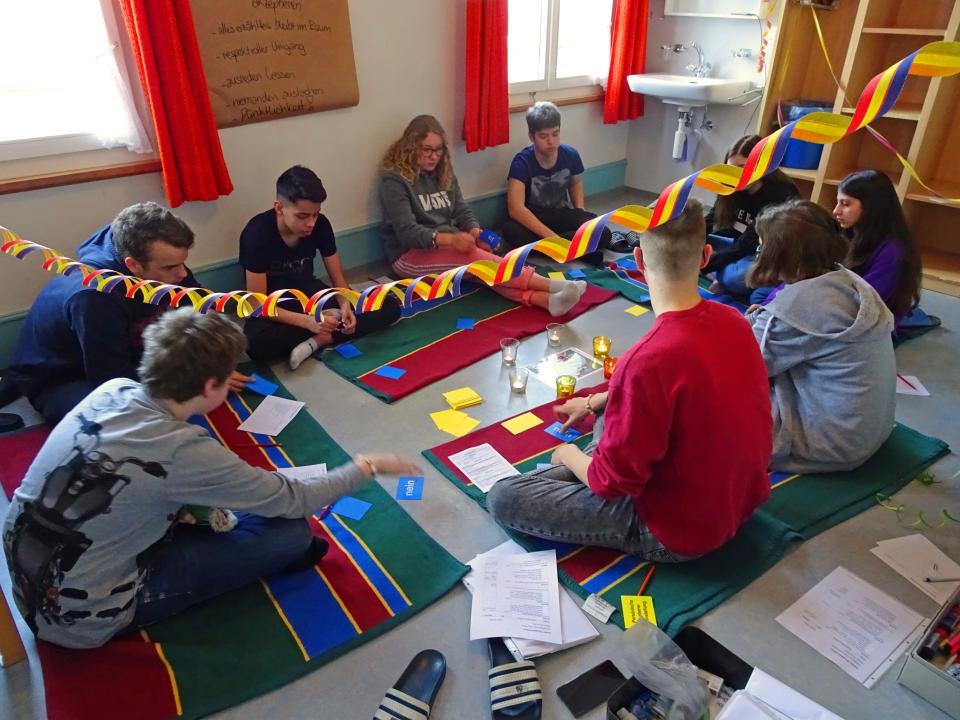 Gruppenzeit im Gruppenraum