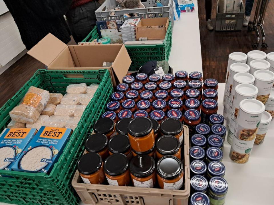 gespendete Lebensmittel
