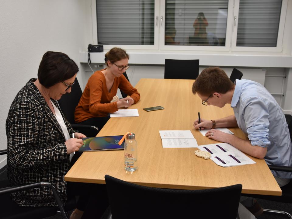 Ausarbeiten des 30-sekündigen Statements