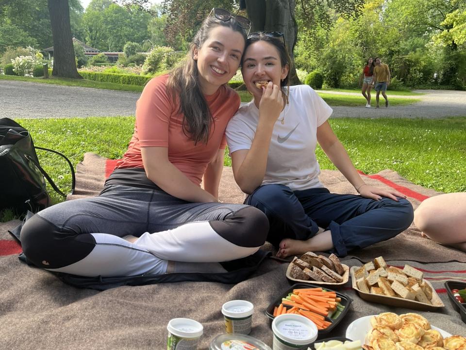 Picknick nach dem Paddeln