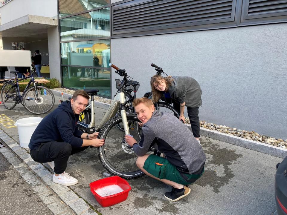 Gemeinsames Putzen