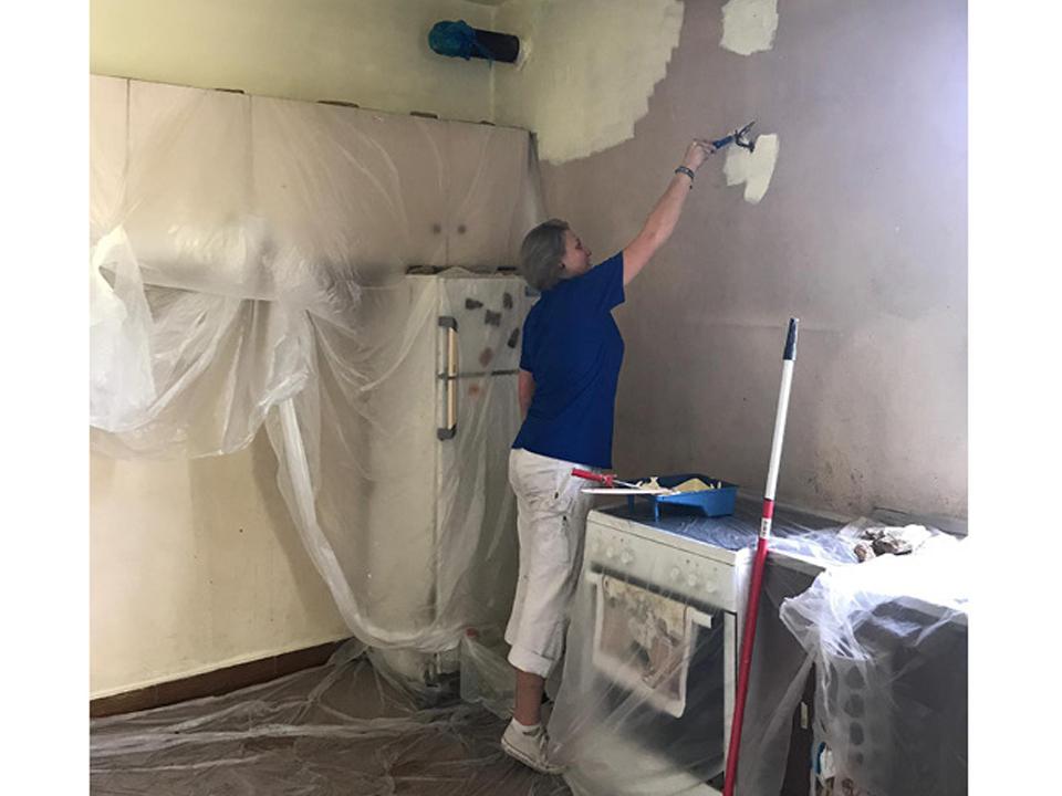 Streichen in einem privaten Haus