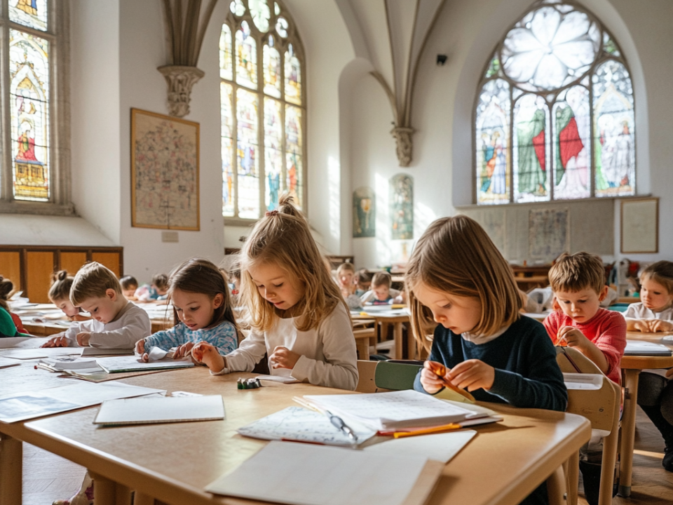 Schule und Kirche