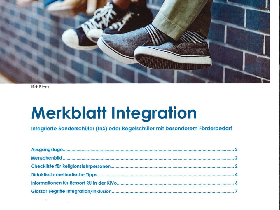 Merkblatt Integration