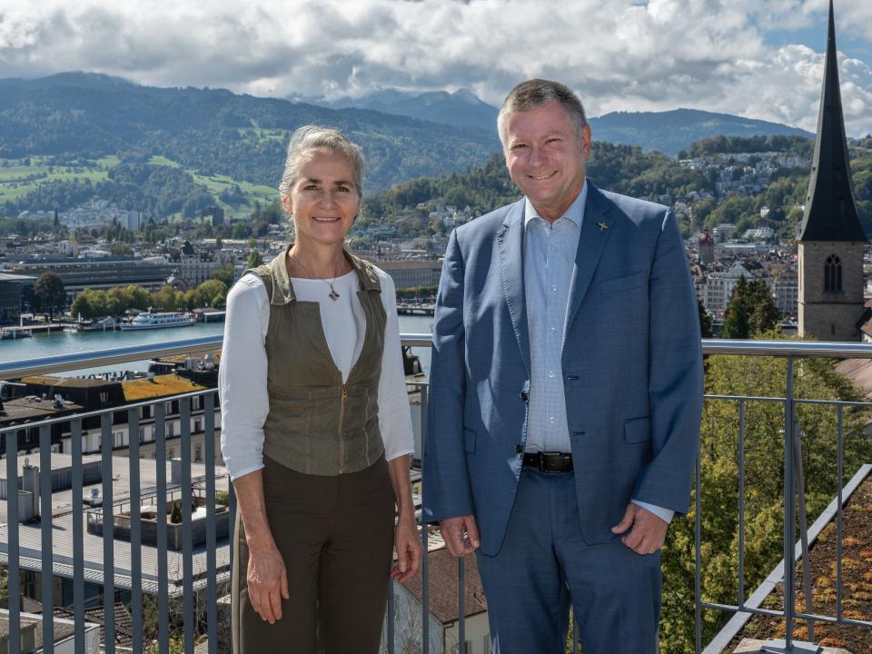 Fotos auf denen Theres und Hanspeter gemeinsam abgebildet sind