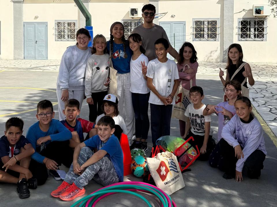 Übergabe vom Spielmaterial