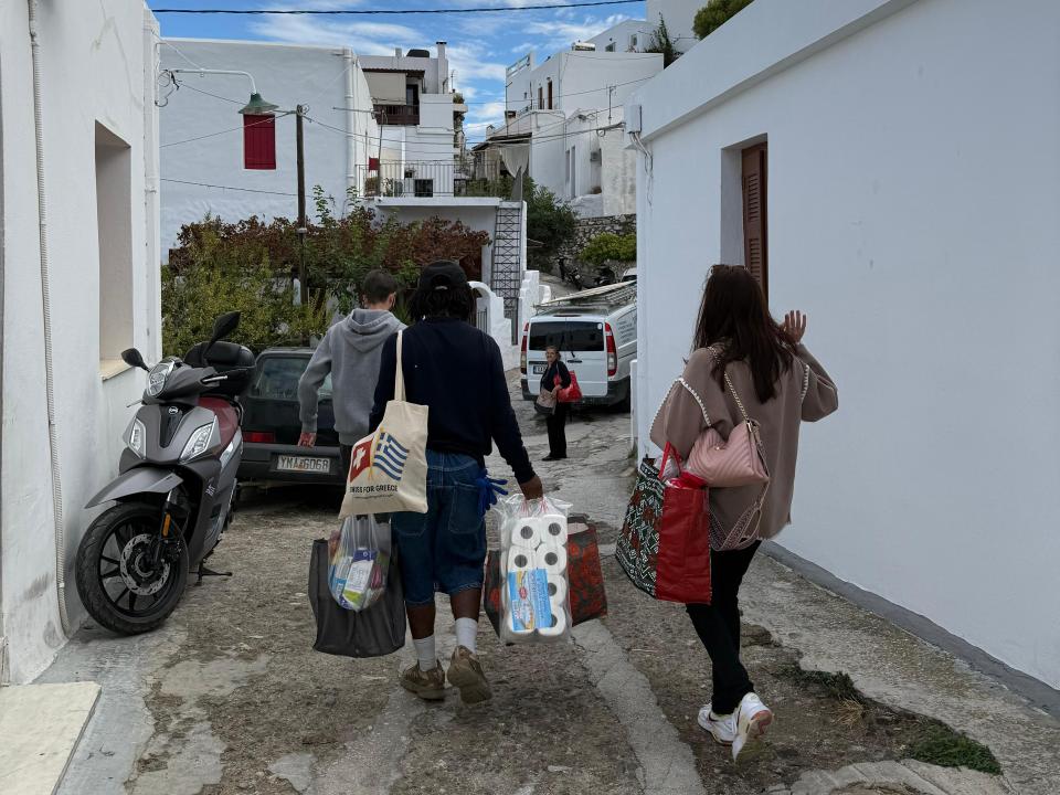 Lebensmitteleinkäufe verteilen