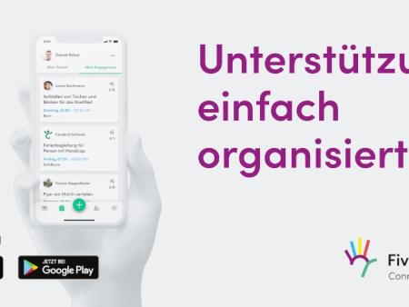 «Five up»: App organisiert Unterstützung