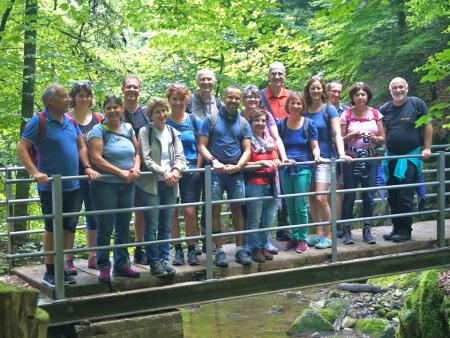 Durch die Schlucht zu den Rebbergen