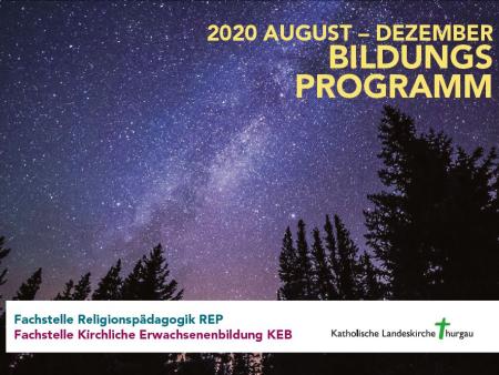 Bildungsprogramm August bis Dezember 2020