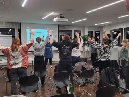 Baum bilden beim Anti-Stress-Workshop