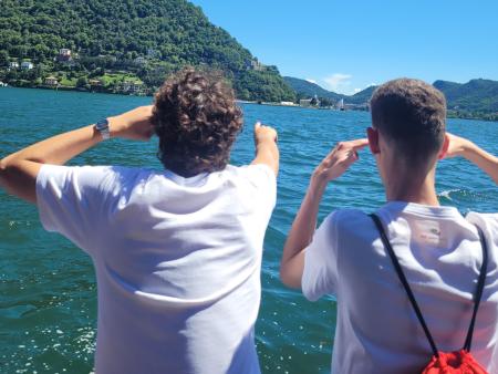 Auf der Schiffsfahrt