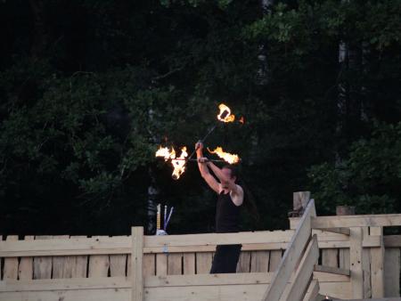Feuershow am Foodfestival