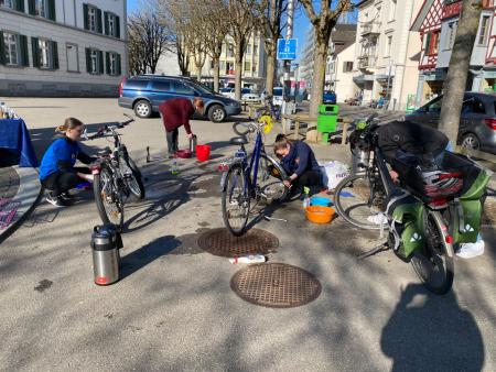 Frühjahrsputz an der Velobörse Weinfelden