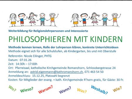Philosophieren mit Kindern