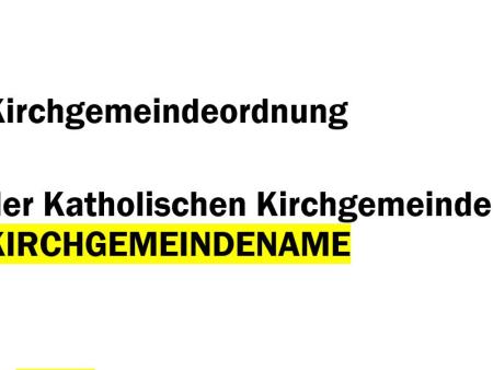 Kirchgemeindeordnung