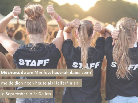 Helfende fürs Minifest gesucht!
