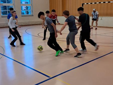 Es wurde fleissig Fussball gespielt.