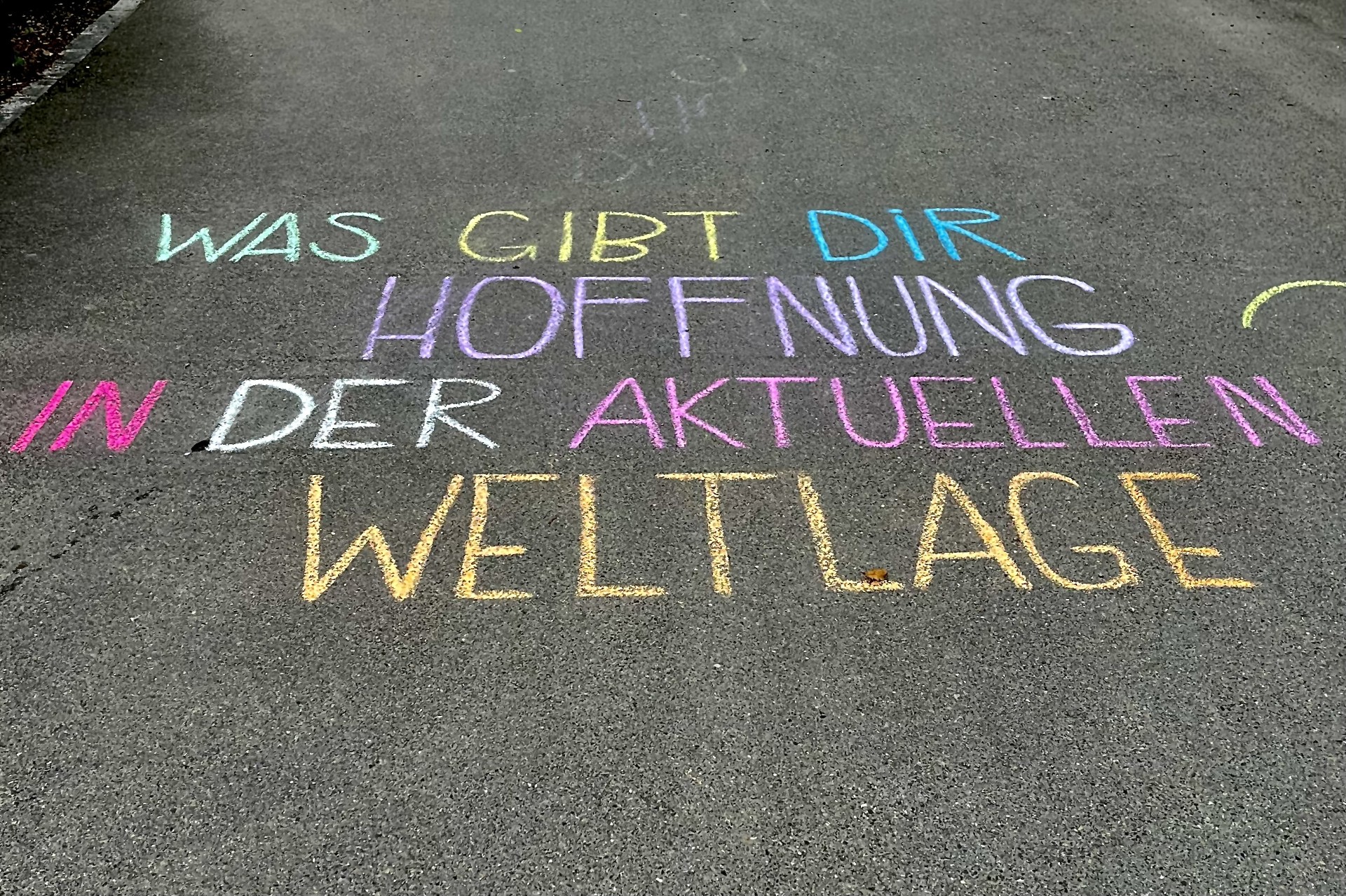 Was gibt dir Hoffnung?