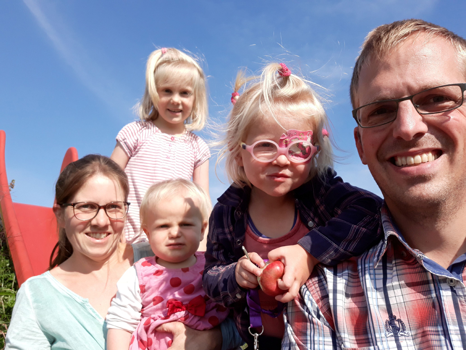 Martin Burri und seine Familie.