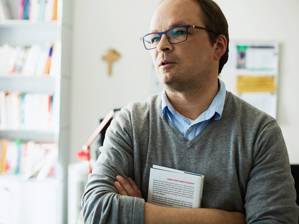 Dr. André Böhning, katholischer Theologe und Systemischer Therapeut in der Psychiatrie St. Gallen Nord.