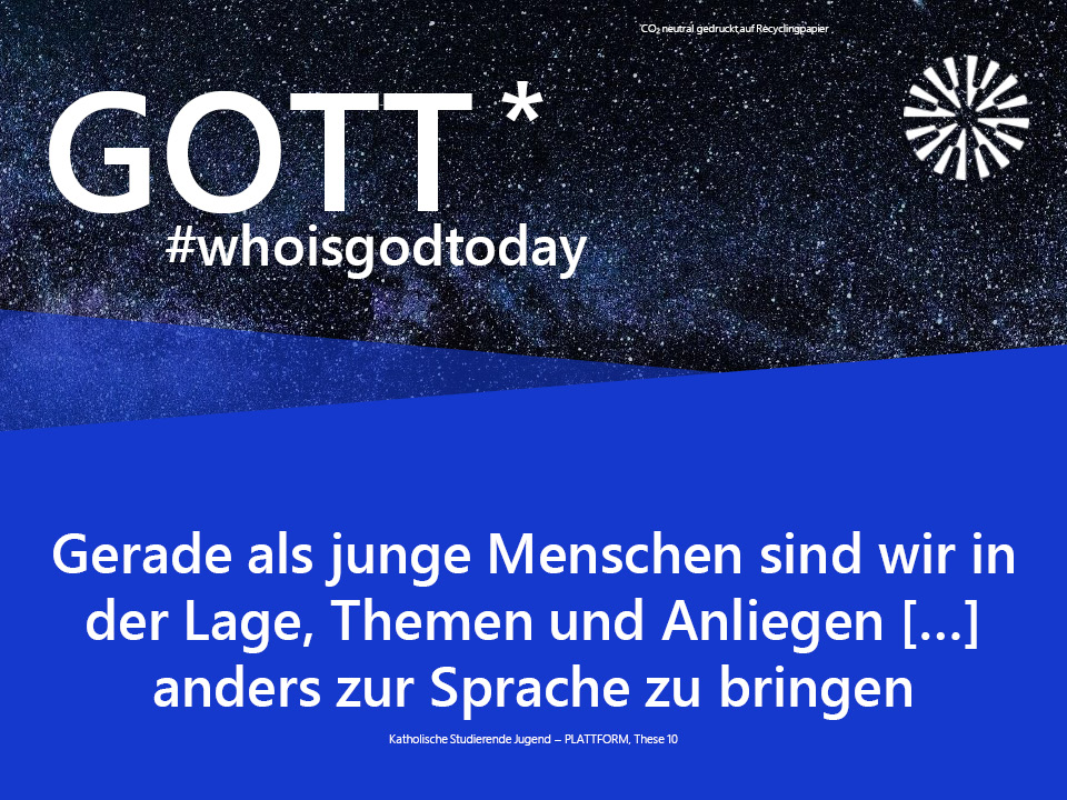 Postkarten Kampagne Gott* #howisgodtoday