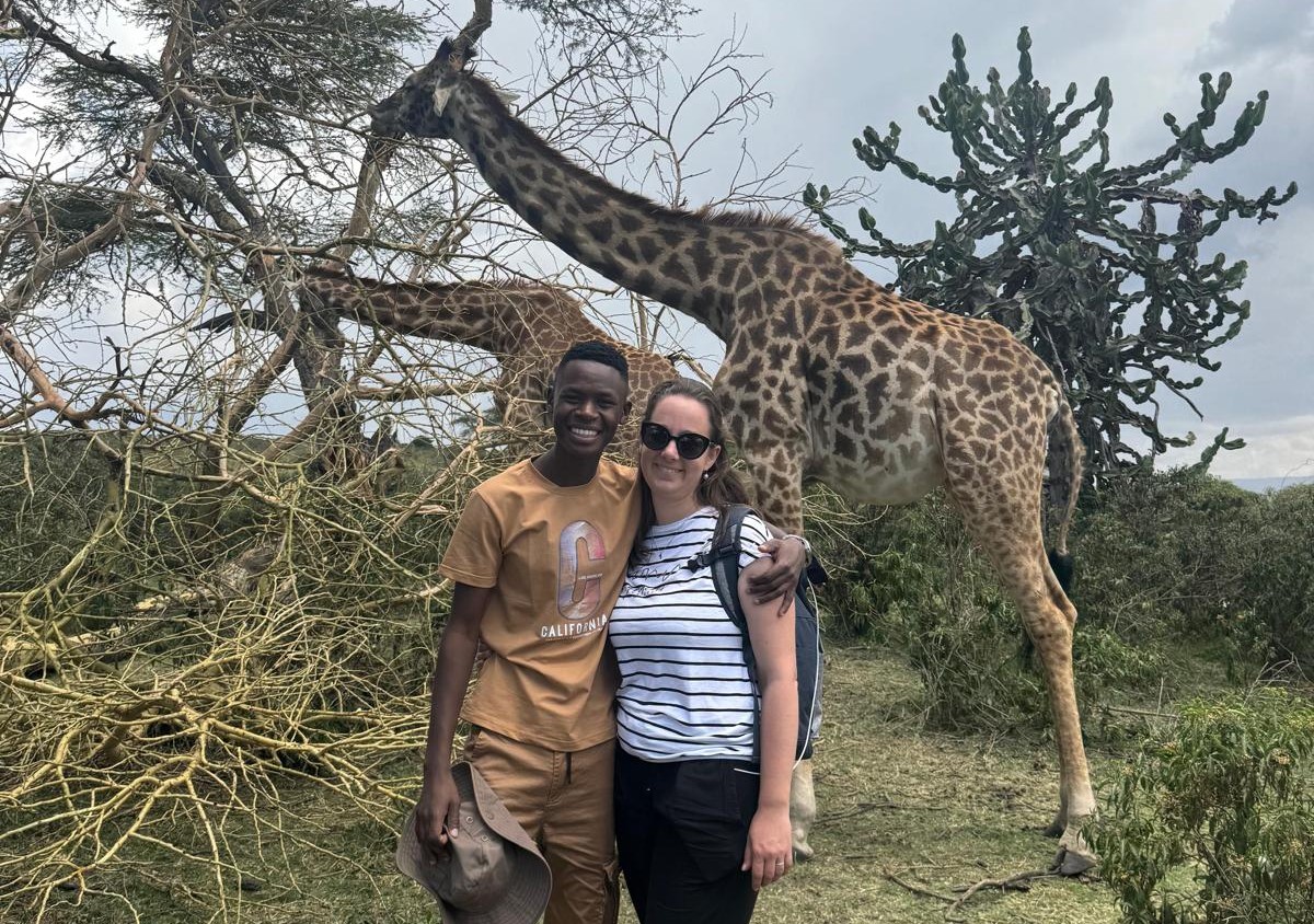 Michaela und Patrick auf Gehsafari